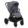 Lionelo Mika Plus - детская коляска 2 в 1,  всесезонная коляска с люлькой для новорожденных, быстрое складывание • Grey Stone