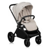Lionelo Mika Plus - детская коляска 3 в 1,  автокресло, всесезонная коляска с люлькой для новорожденных, быстрое складывание • Beige Sand