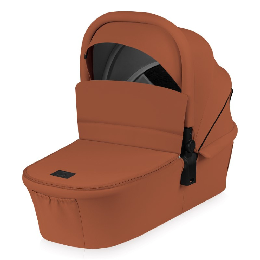 Lionelo Mika Plus - детская коляска 3 в 1,  автокресло, всесезонная коляска с люлькой для новорожденных, быстрое складывание • Brown Rust