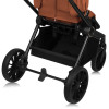 Lionelo Mika Plus - детская коляска 3 в 1,  автокресло, всесезонная коляска с люлькой для новорожденных, быстрое складывание • Brown Rust