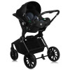 Lionelo Mika Plus - детская коляска 3 в 1,  автокресло, всесезонная коляска с люлькой для новорожденных, быстрое складывание • Green Olive