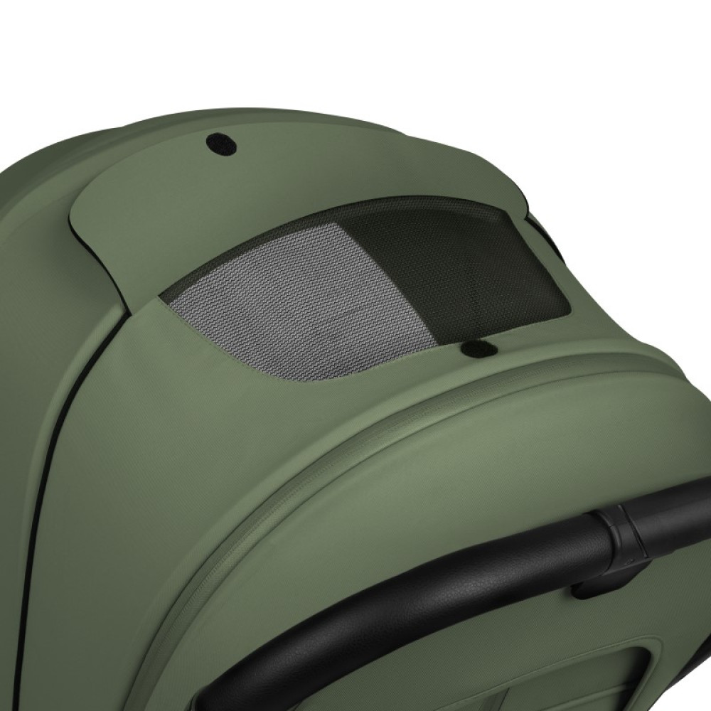Lionelo Mika Plus - детская коляска 3 в 1,  автокресло, всесезонная коляска с люлькой для новорожденных, быстрое складывание • Green Olive