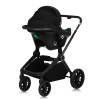 Lionelo Mika Plus - детская коляска 3 в 1,  автокресло, всесезонная коляска с люлькой для новорожденных, быстрое складывание • Green Olive