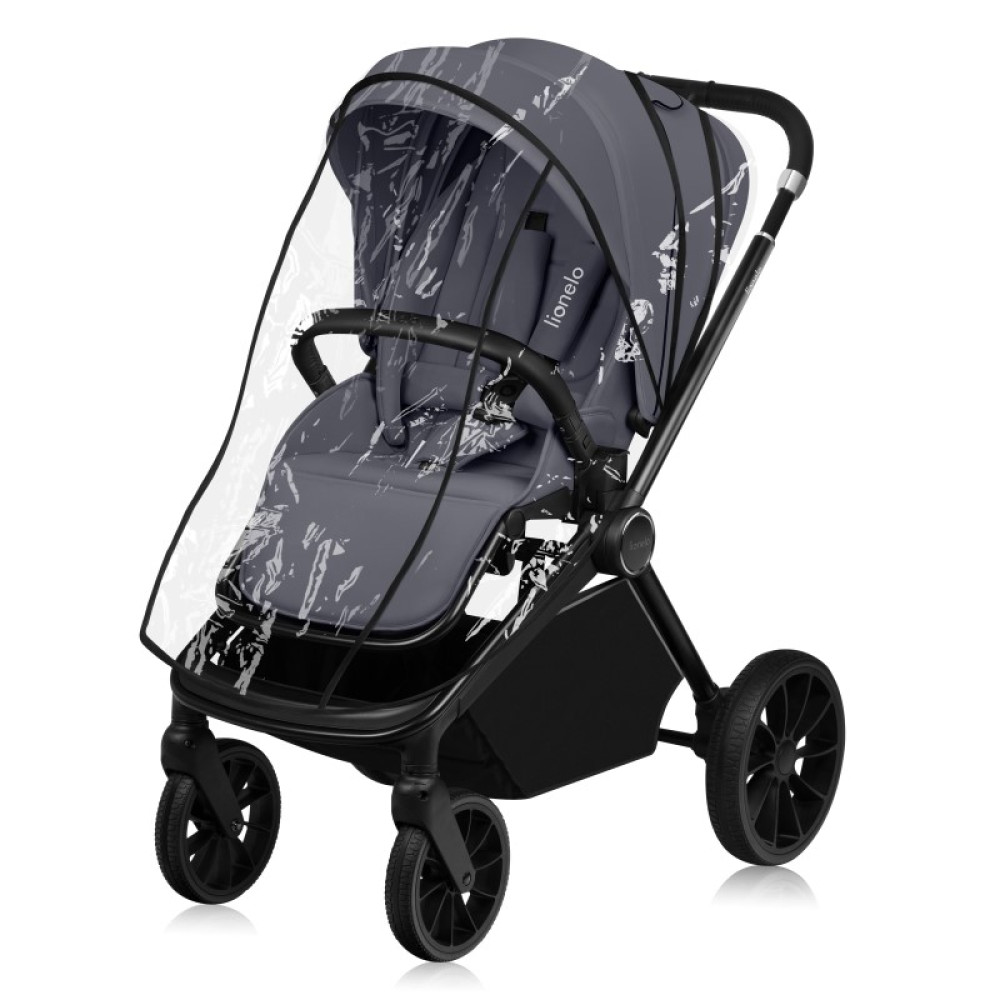 Lionelo Mika Plus - дитяча коляска 3 в 1, автокрісло, всесезонний візочок з люлькою для новонароджених, швидке складання • Grey Stone Lionelo Mika Plus - дитяча коляска 3 в 1, автокрісло, всесезонний візочок з люлькою для новонароджених, швидке складання • Grey Stone