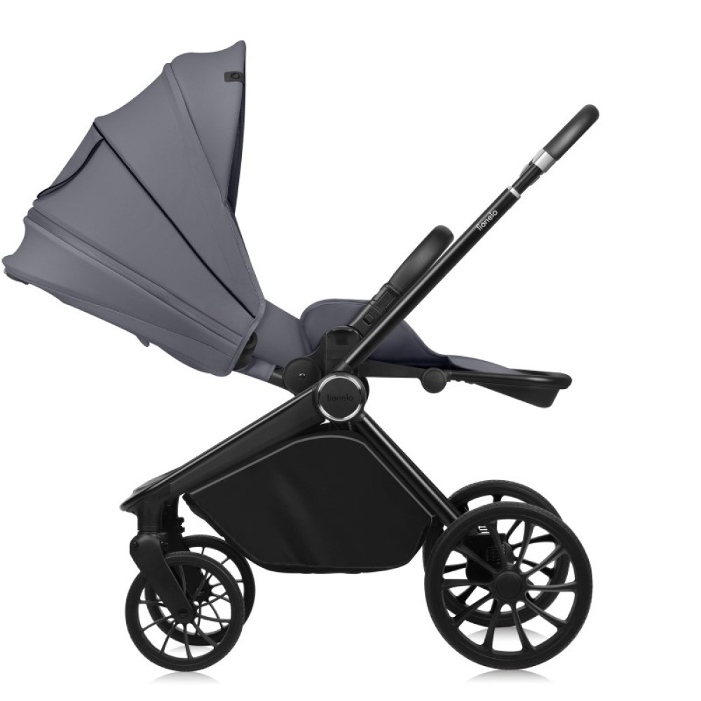Lionelo Mika Plus - дитяча коляска 3 в 1, автокрісло, всесезонний візочок з люлькою для новонароджених, швидке складання • Grey Stone Lionelo Mika Plus - дитяча коляска 3 в 1, автокрісло, всесезонний візочок з люлькою для новонароджених, швидке складання • Grey Stone