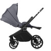 Lionelo Mika Plus - дитяча коляска 3 в 1, автокрісло, всесезонний візочок з люлькою для новонароджених, швидке складання • Grey Stone