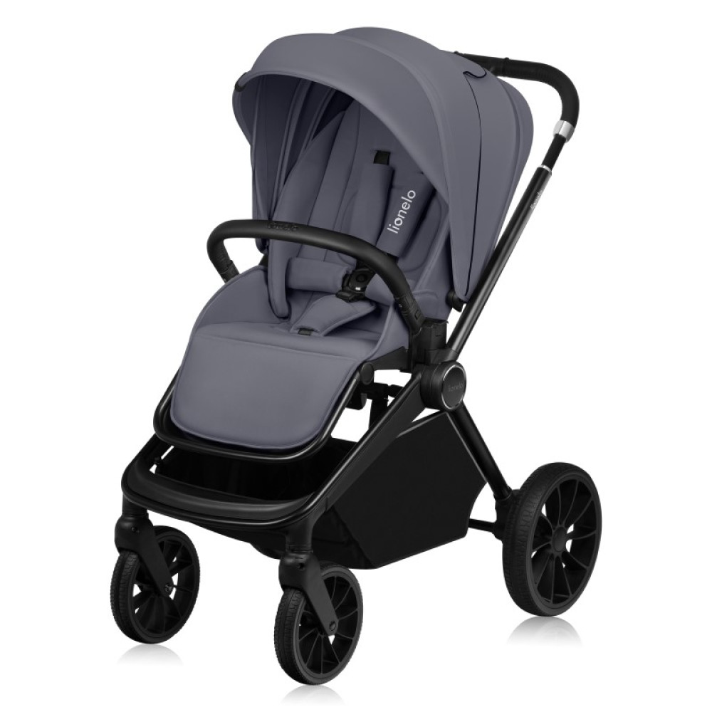 Lionelo Mika Plus - дитяча коляска 3 в 1, автокрісло, всесезонний візочок з люлькою для новонароджених, швидке складання • Grey Stone Lionelo Mika Plus - дитяча коляска 3 в 1, автокрісло, всесезонний візочок з люлькою для новонароджених, швидке складання • Grey Stone