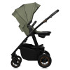 Lionelo Amber Plus - детская коляска 3 в 1,  автокресло Lionelo Astrid i-Size (от рождения до 12 месяцев / 40 - 87 см), всесезонная коляска с люлькой для новорожденных, быстрое складывание, высокое крепление люльки (75 см) • Green Forest