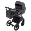 Bair Kiwi Plus Soft - дитяча коляска 2 в 1, всесезонний візочок з люлькою для новонароджених • Graphite (BKP-219)
