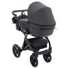 Bair Kiwi Plus Soft - дитяча коляска 2 в 1, всесезонний візочок з люлькою для новонароджених • Graphite (BKP-219)