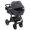Bair Kiwi Plus Soft - дитяча коляска 2 в 1, всесезонний візочок з люлькою для новонароджених • Graphite (BKP-219)