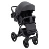 Bair Kiwi Plus Soft - дитяча коляска 2 в 1, всесезонний візочок з люлькою для новонароджених • Graphite (BKP-219)