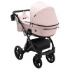 Bair Kiwi Plus Eco - дитяча коляска 2 в 1, всесезонний візочок з люлькою для новонароджених • Powder Pink (BKP-28)