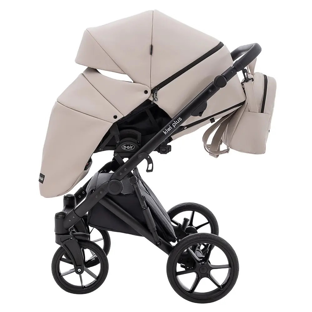 Bair Kiwi Plus Eco - детская коляска 2 в 1, всесезонная коляска с люлькой для новорожденных • Capuchino (BKP-33) Bair Kiwi Plus Eco - детская коляска 2 в 1, всесезонная коляска с люлькой для новорожденных • Capuchino (BKP-33)