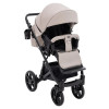 Bair Kiwi Plus Eco - детская коляска 2 в 1, всесезонная коляска с люлькой для новорожденных • Capuchino (BKP-33)
