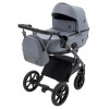 Bair Kiwi Plus Soft - дитяча коляска 2 в 1, всесезонний візочок з люлькою для новонароджених • Grey (BKP-218)