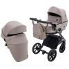Bair Kiwi Plus Soft - детская коляска 2 в 1, всесезонная коляска с люлькой для новорожденных • Capuchino (BKP-455)