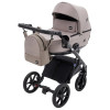 Bair Kiwi Plus Soft - детская коляска 2 в 1,  всесезонная коляска с люлькой для новорожденных • Capuchino (BKP-455)