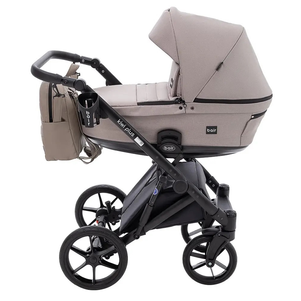 Bair Kiwi Plus Soft - детская коляска 2 в 1, всесезонная коляска с люлькой для новорожденных • Capuchino (BKP-455) Bair Kiwi Plus Soft - детская коляска 2 в 1, всесезонная коляска с люлькой для новорожденных • Capuchino (BKP-455)