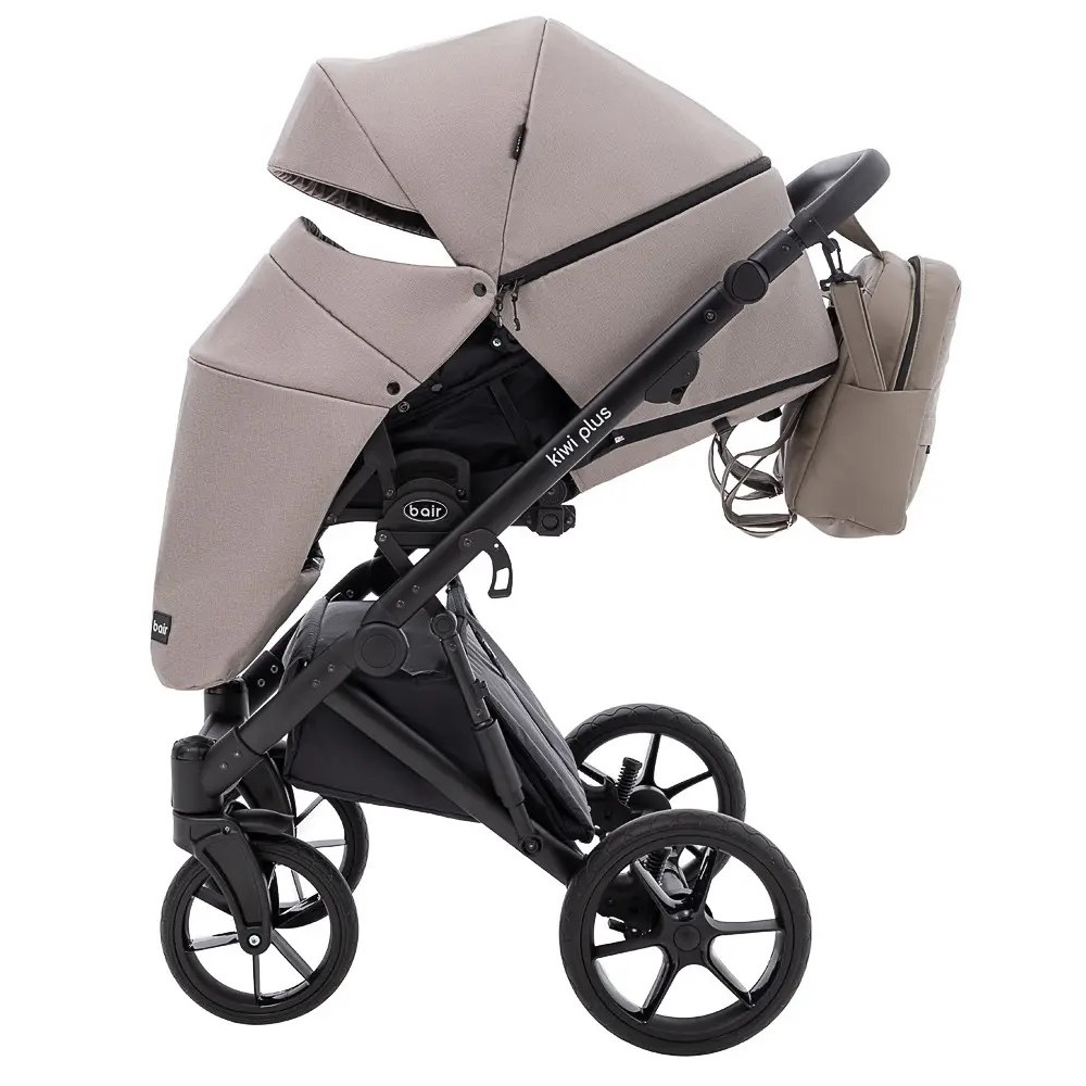 Bair Kiwi Plus Soft - детская коляска 2 в 1, всесезонная коляска с люлькой для новорожденных • Capuchino (BKP-455) Bair Kiwi Plus Soft - детская коляска 2 в 1, всесезонная коляска с люлькой для новорожденных • Capuchino (BKP-455)