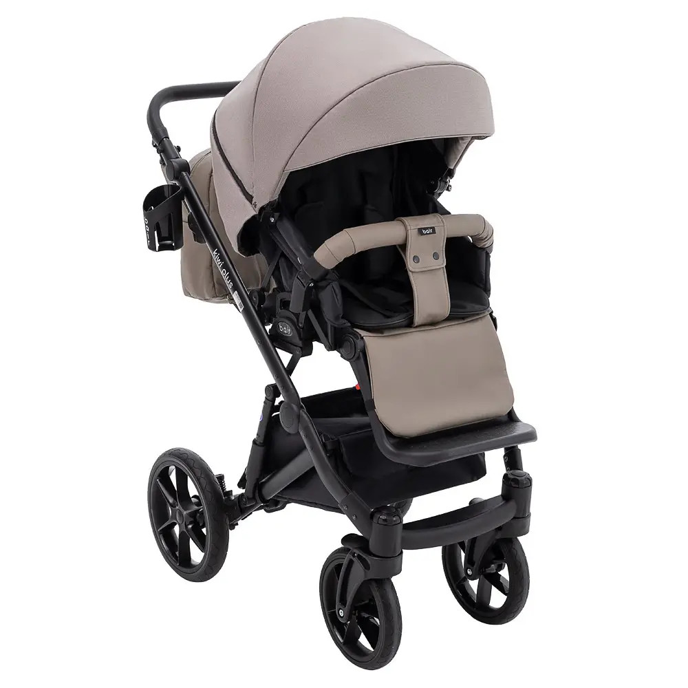 Bair Kiwi Plus Soft - детская коляска 2 в 1, всесезонная коляска с люлькой для новорожденных • Capuchino (BKP-455) Bair Kiwi Plus Soft - детская коляска 2 в 1, всесезонная коляска с люлькой для новорожденных • Capuchino (BKP-455)