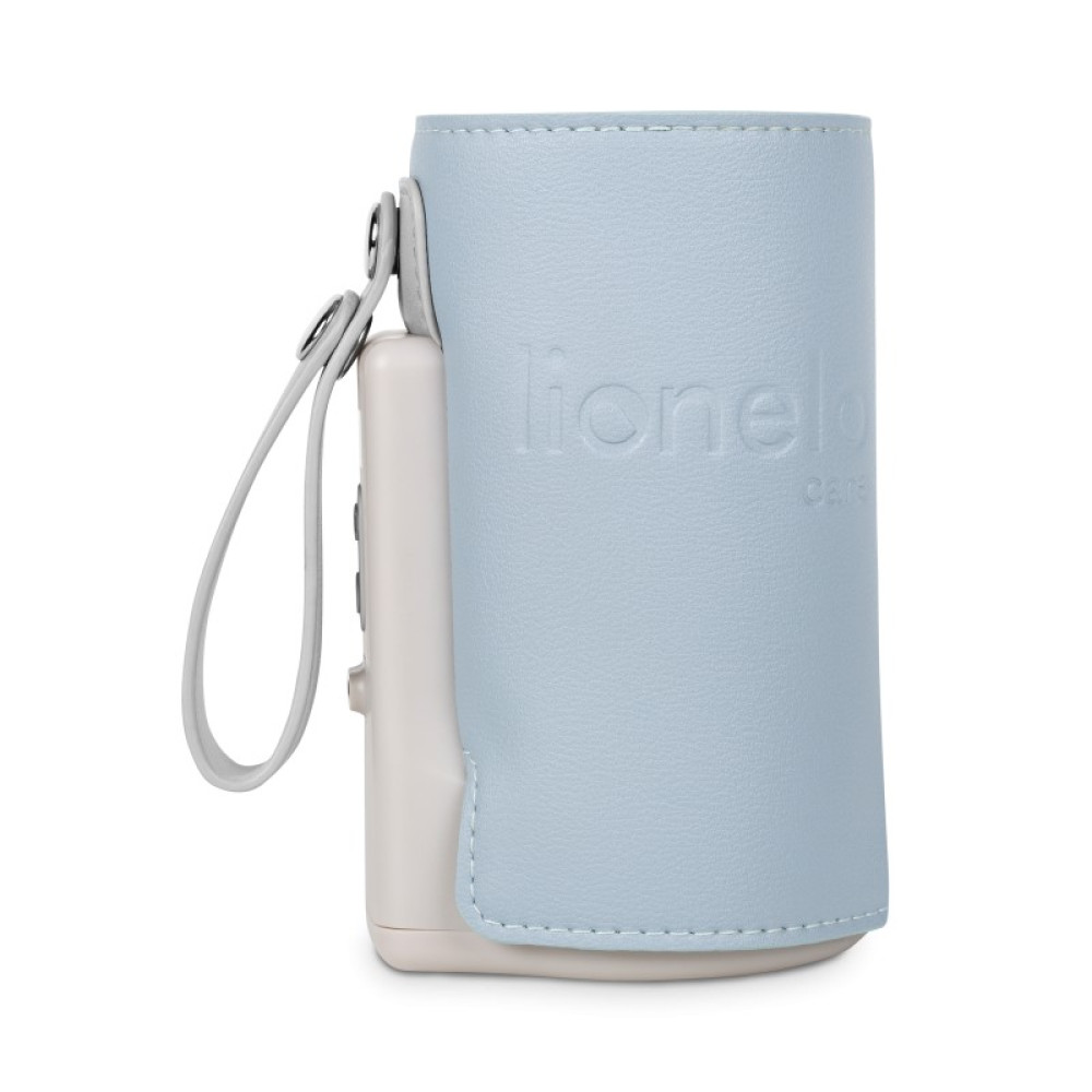 Lionelo Thermup Go Plus - мобильный подогреватель для бутылочек, 5 уровней нагрева, USB-C, до 8 часов работы , ⌀52-70 мм • Blue Sky