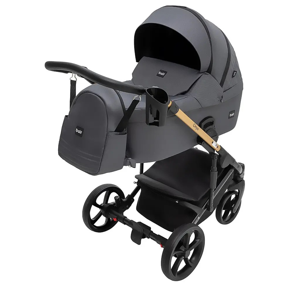 Коляска 2 в 1 Bair Onyx Soft OS-219 graphite (680958)