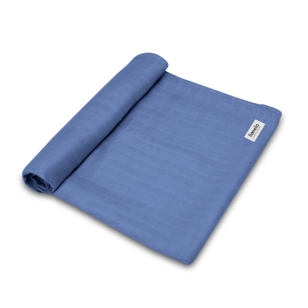 Lionelo Bamboo Swaddle - бамбукова пелюшка для новонародженого • Blue Denim