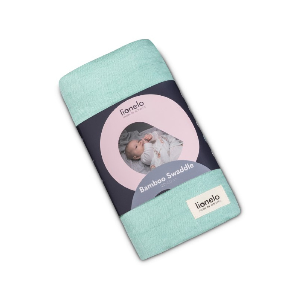 Lionelo Bamboo Swaddle - бамбукова пелюшка для новонародженого • Green Mint
