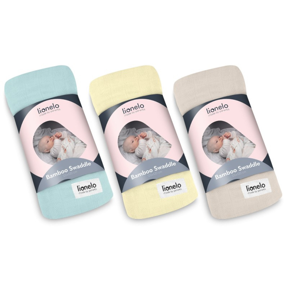 Lionelo Bamboo Swaddle - бамбукова пелюшка для новонародженого • Yellow Lemon