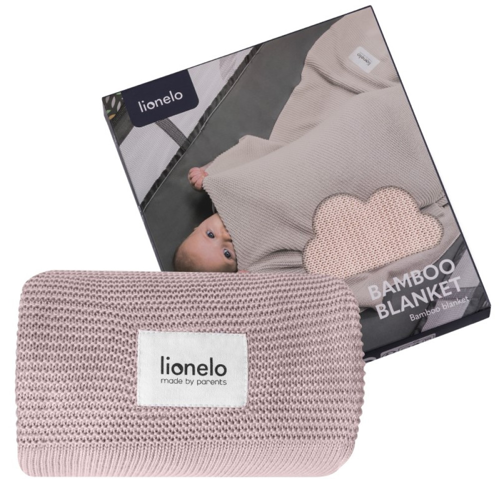 Lionelo Bamboo Blanket - бамбукова ковдра для новонародженого • Pink