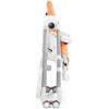 Peg Perego Prima Pappa Follow Me - стільчик для годування, шезлонг для новонароджених (регулювання по висоті, нахил спинки, регулювання підніжки), чохол з екошкіри, 4 колеса, компактне складання • Peach