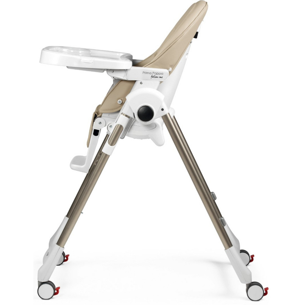 Peg Perego Prima Pappa Follow Me - стільчик для годування, шезлонг для новонароджених (регулювання по висоті, нахил спинки, регулювання підніжки), чохол з екошкіри, 4 колеса, компактне складання • Astral Peg Perego Prima Pappa Follow Me - стільчик для годування, шезлонг для новонароджених (регулювання по висоті, нахил спинки, регулювання підніжки), чохол з екошкіри, 4 колеса, компактне складання • Astral