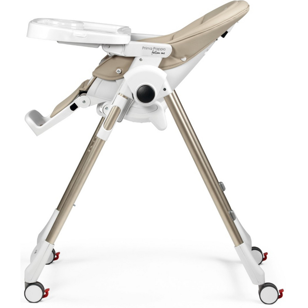 Peg Perego Prima Pappa Follow Me - стільчик для годування, шезлонг для новонароджених (регулювання по висоті, нахил спинки, регулювання підніжки), чохол з екошкіри, 4 колеса, компактне складання • Astral Peg Perego Prima Pappa Follow Me - стільчик для годування, шезлонг для новонароджених (регулювання по висоті, нахил спинки, регулювання підніжки), чохол з екошкіри, 4 колеса, компактне складання • Astral