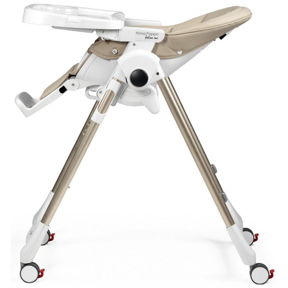 Peg Perego Prima Pappa Follow Me - стільчик для годування, шезлонг для новонароджених (регулювання по висоті, нахил спинки, регулювання підніжки), чохол з екошкіри, 4 колеса, компактне складання • Astral Peg Perego Prima Pappa Follow Me - стільчик для годування, шезлонг для новонароджених (регулювання по висоті, нахил спинки, регулювання підніжки), чохол з екошкіри, 4 колеса, компактне складання • Astral