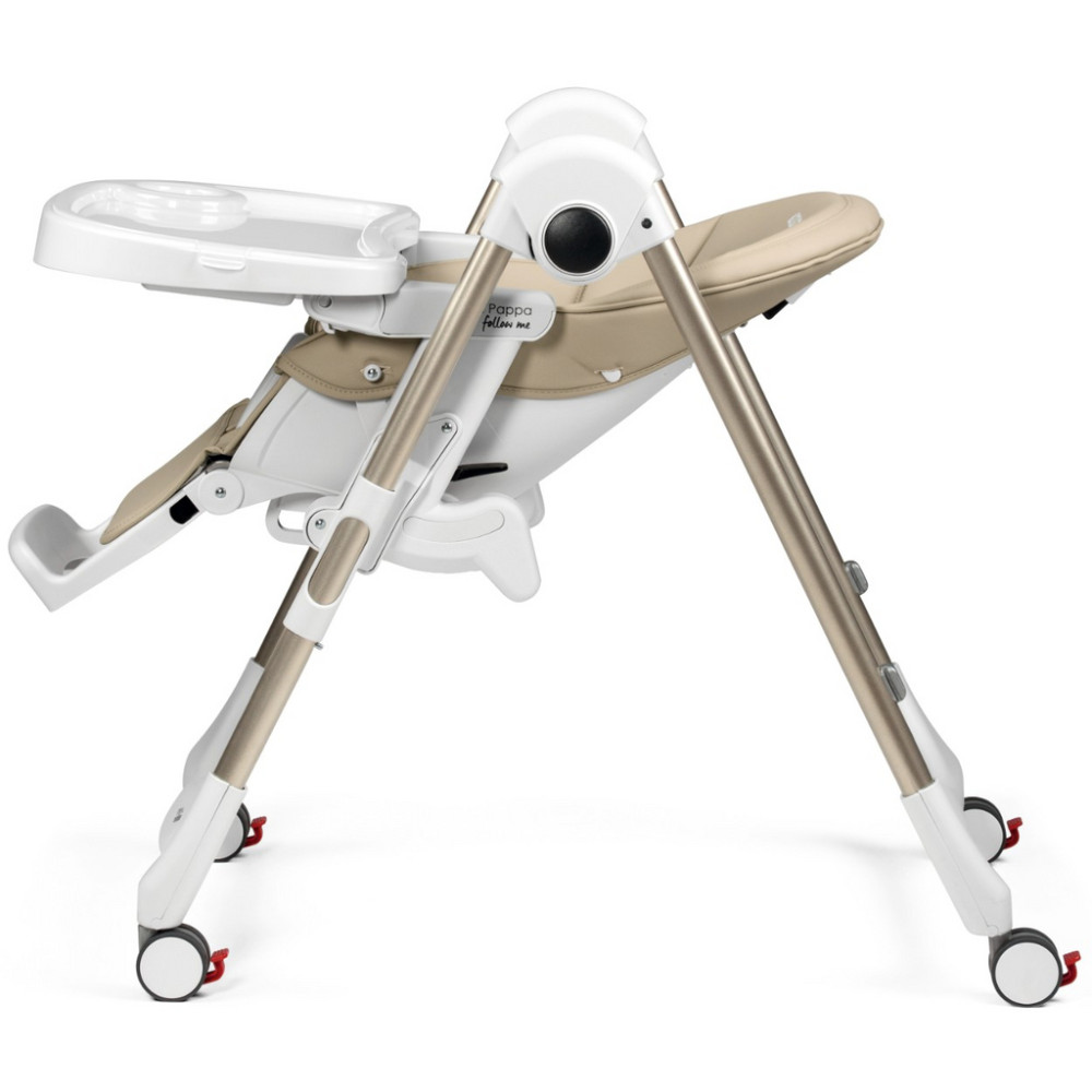 Peg Perego Prima Pappa Follow Me - стільчик для годування, шезлонг для новонароджених (регулювання по висоті, нахил спинки, регулювання підніжки), чохол з екошкіри, 4 колеса, компактне складання • Astral Peg Perego Prima Pappa Follow Me - стільчик для годування, шезлонг для новонароджених (регулювання по висоті, нахил спинки, регулювання підніжки), чохол з екошкіри, 4 колеса, компактне складання • Astral