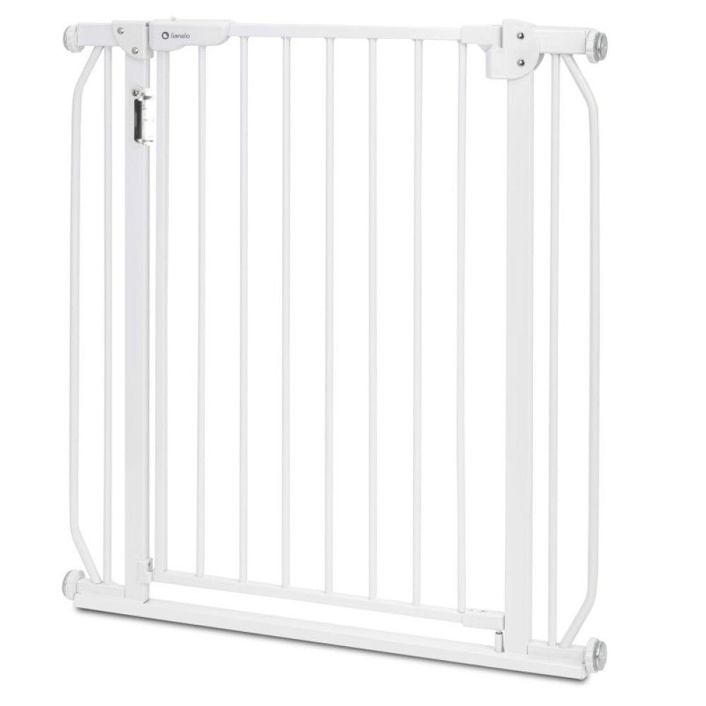 Lionelo Truus Slim Led - барьер, защитные ворота для детей (регулируемая ширина 75 - 105 см), с подсветкой • White