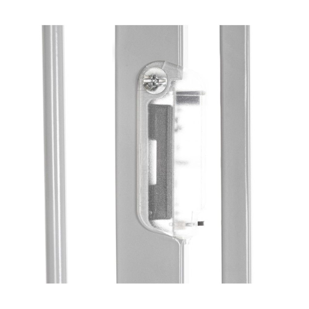 Lionelo Truus Slim Led - бар\'єр, захисні ворота для дітей (регульована ширина 75 - 105 см), з підсвічуванням • Grey