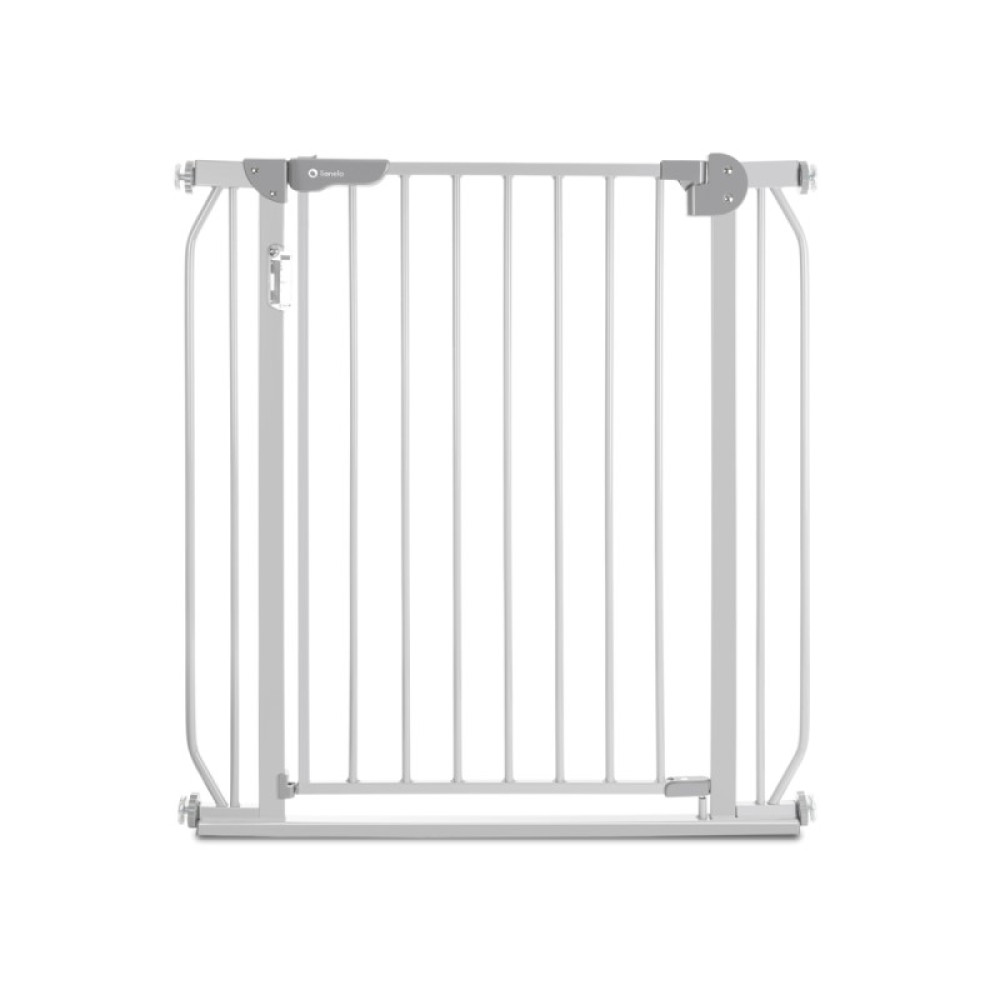 Lionelo Truus Slim Led - бар\'єр, захисні ворота для дітей (регульована ширина 75 - 105 см), з підсвічуванням • Grey