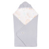  Lionelo Travel Swaddle Blanket - детское одеяло, пеленание для автокресла, 90х90 см • Grey Balloon