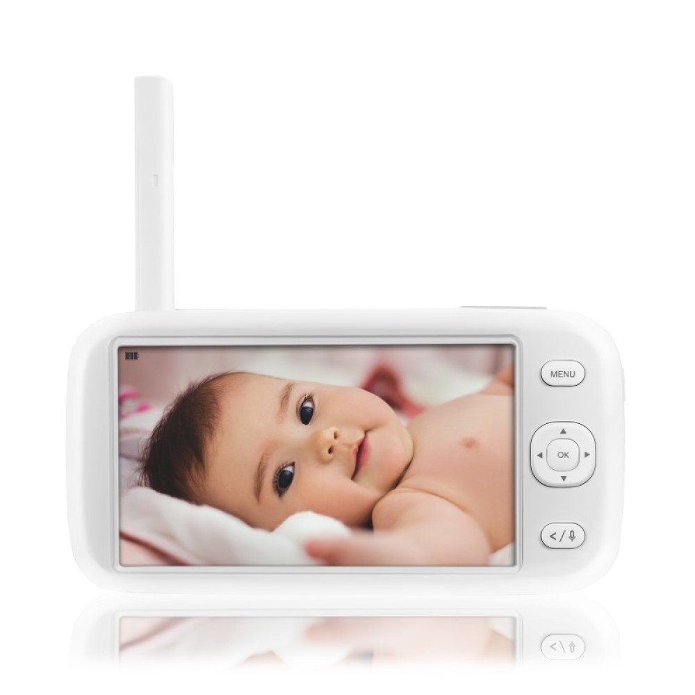 Lionelo Babyline 9.1 - современная видеоняня, управление через монитор или мобильное приложение, радиус действия 50-300м, возможность подключения до 4-х камер, поворотность 360°, автономность до 8 часов • White