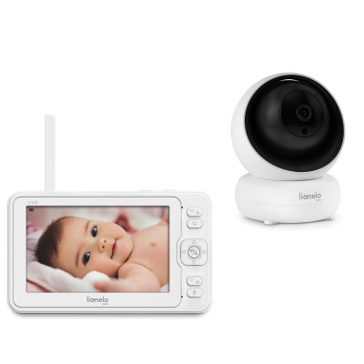 Lionelo Babyline 8.3 - видеоняня с 5-дюймовым экраном и камерой • White