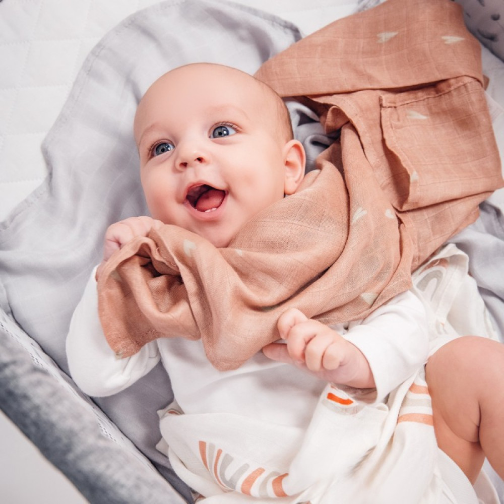 Lionelo Bamboo Set - бамбукові пелюшки 70х70 см, 100% бамбукова бавовна, 3шт • Листочок (Leaf)