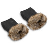 Lionelo Handmuff - тёплая муфта для рук для коляски, материал защищающий от ветра и влаги • Black