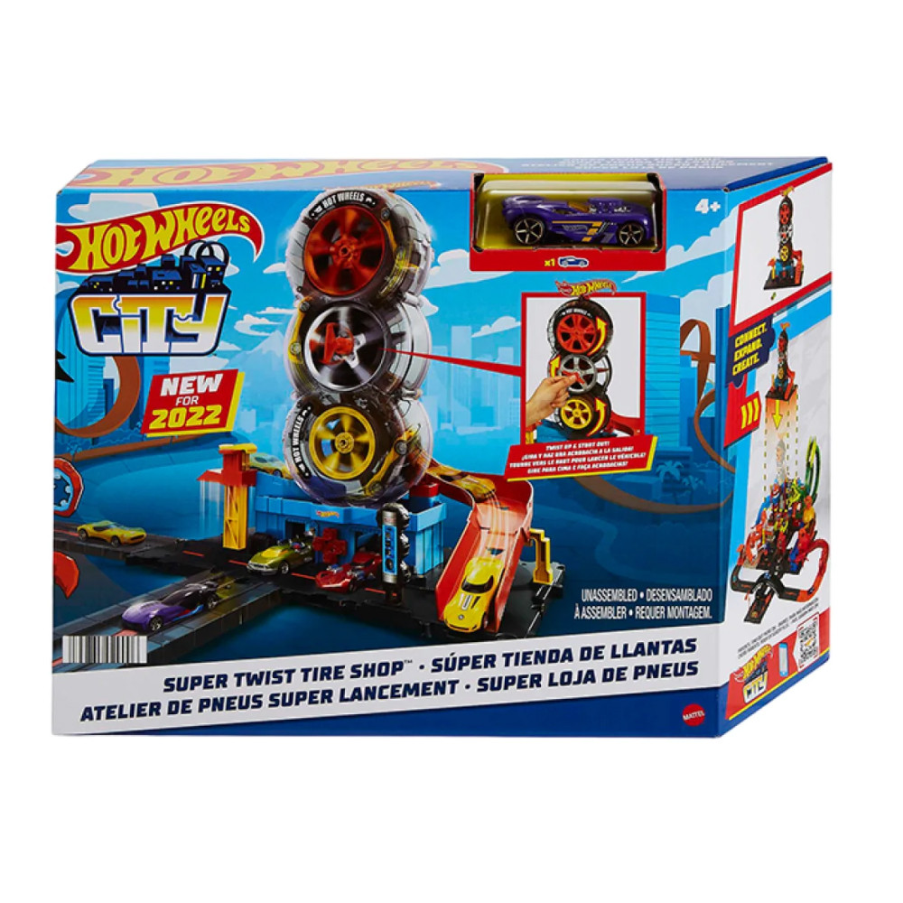 Ігровий набір Hot Wheels City Запаморочливі трюки на шиномонтажі (HDP02)