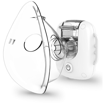 Lionelo Nebi Air Mask - мобільний дитячий небулайзер, 60-хвилинна безперервна робота (6 циклів) • White