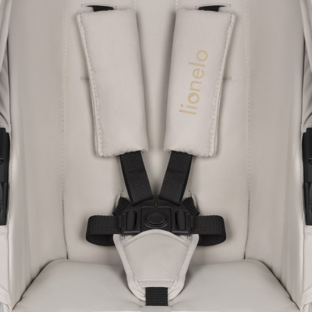 Lionelo Amber Plus - детская коляска 2 в 1, всесезонная коляска с люлькой для новорожденных, быстрое складывание, высокое крепление люльки (75 см) • Beige Sand Lionelo Amber Plus - детская коляска 2 в 1, всесезонная коляска с люлькой для новорожденных, быстрое складывание, высокое крепление люльки (75 см) • Beige Sand
