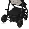 Lionelo Amber Plus - детская коляска 2 в 1, всесезонная коляска с люлькой для новорожденных, быстрое складывание, высокое крепление люльки (75 см) • Beige Sand