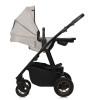 Lionelo Amber Plus - детская коляска 2 в 1, всесезонная коляска с люлькой для новорожденных, быстрое складывание, высокое крепление люльки (75 см) • Beige Sand