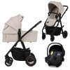 Lionelo Amber Plus - детская коляска 3 в 1, автокресло Lionelo Astrid i-Size (40 - 87 см), всесезонная коляска с люлькой для новорожденных, высокая люлька (75 см) • Beige Sand Lionelo Amber Plus - детская коляска 3 в 1, автокресло Lionelo Astrid i-Size (40 - 87 см), всесезонная коляска с люлькой для новорожденных, высокая люлька (75 см) • Beige Sand